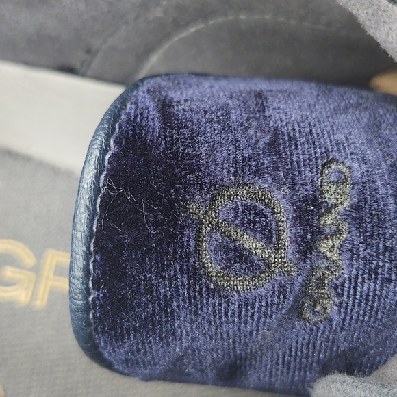 Cole Haan ZeroGrand Wingtip Oxford Shoes Blue Velvet Smart Casual 9.5 - Picture 6 of 14